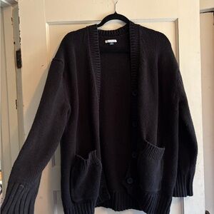 American Eagle Outfitters Black Cardigan Sweater